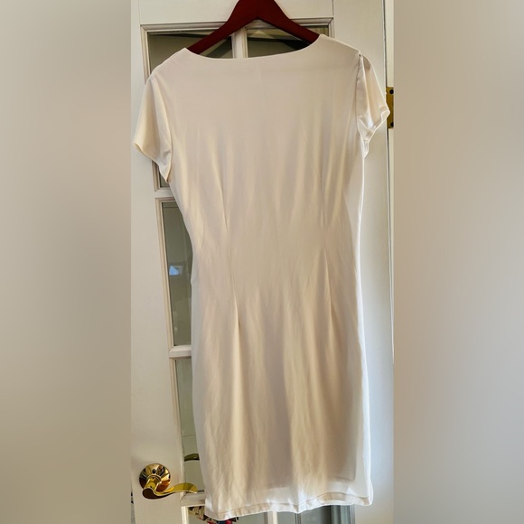 New York & Company White Stretch Dress, Size Large - Picture 2 of 4